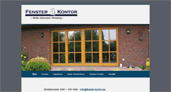 Desktop Screenshot of fenster-kontor.de